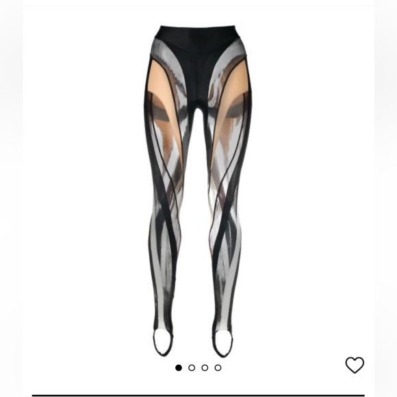 Mugler Pants - MUGLER
MUGLER HIGH-WAISTED STIRRUP LEGGINGS - BLACK